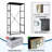 4 Drawer Dresser for Bedroom, Narrow Chest of Drawers, Wooden Top and Study Iron Frame 18"x37.5"-(WxH)