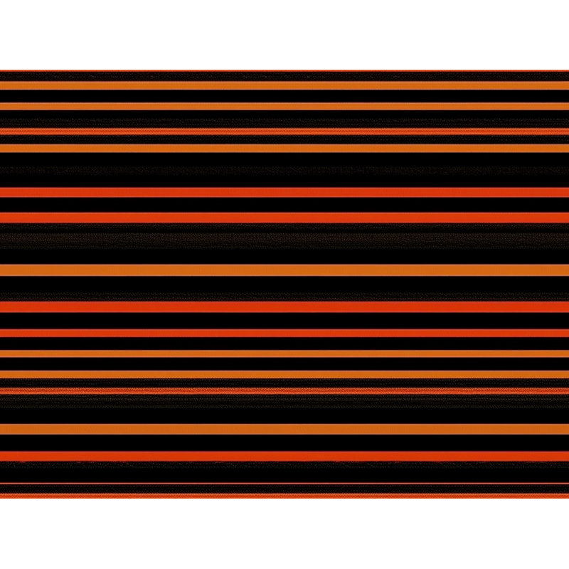Polyester Comforter, King Comforter, Black/Orange Striped