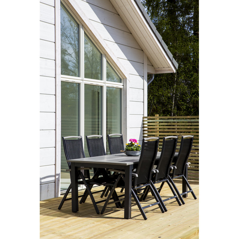 Amariyah Butterfly Leaf Dining Set, Black