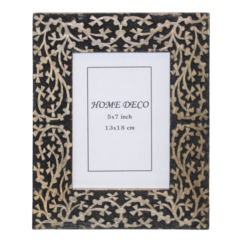 Black Solid Wood Matte Picture Frame