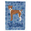 Caniche en polyester à 2 côtés 40 x 28 po standard welcome drapeau maison-957493163