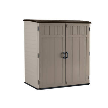 Keter Premier Tall 4.6x5.6 ft. Vertical Resin Outdoor Storage Shed