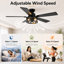 132.08 cm Ceiling Fan with Light Kit