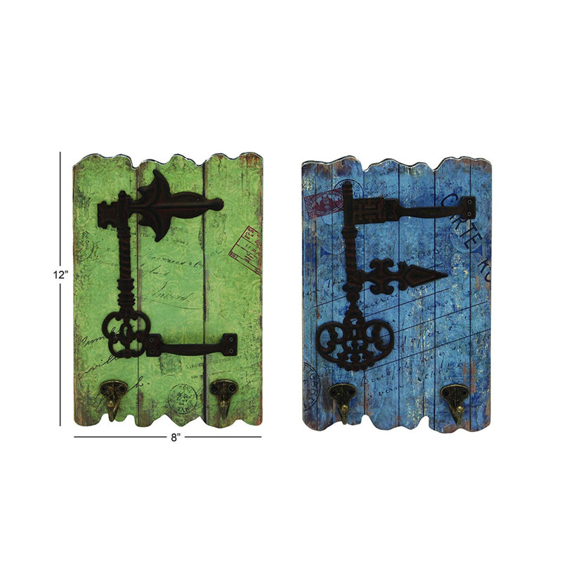 Wall 2 - Hook Wall Mounted Coat Rack