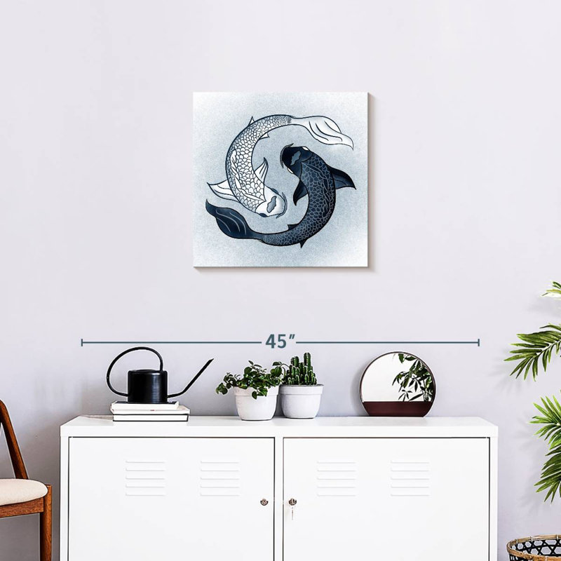 Brampt Yin Yang poisson, H 20 po x l 20 po