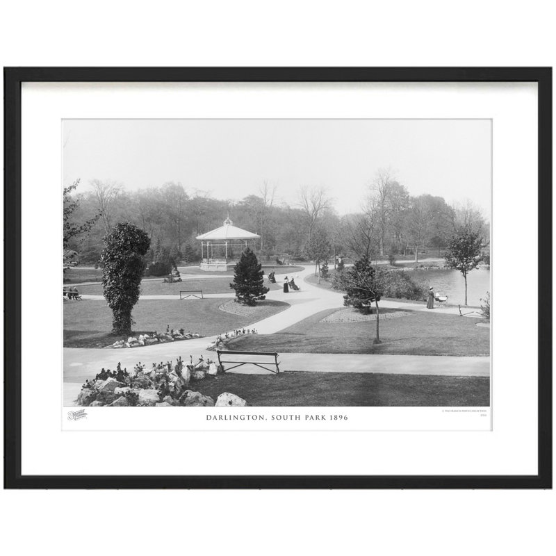 Darlington, South Park 1896 by Francis Frith - Single Picture Frame Print, 60cm H x 80cm W x 2.3cm D