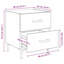 40cm W Manufactured Wood Bedside Table-701965555