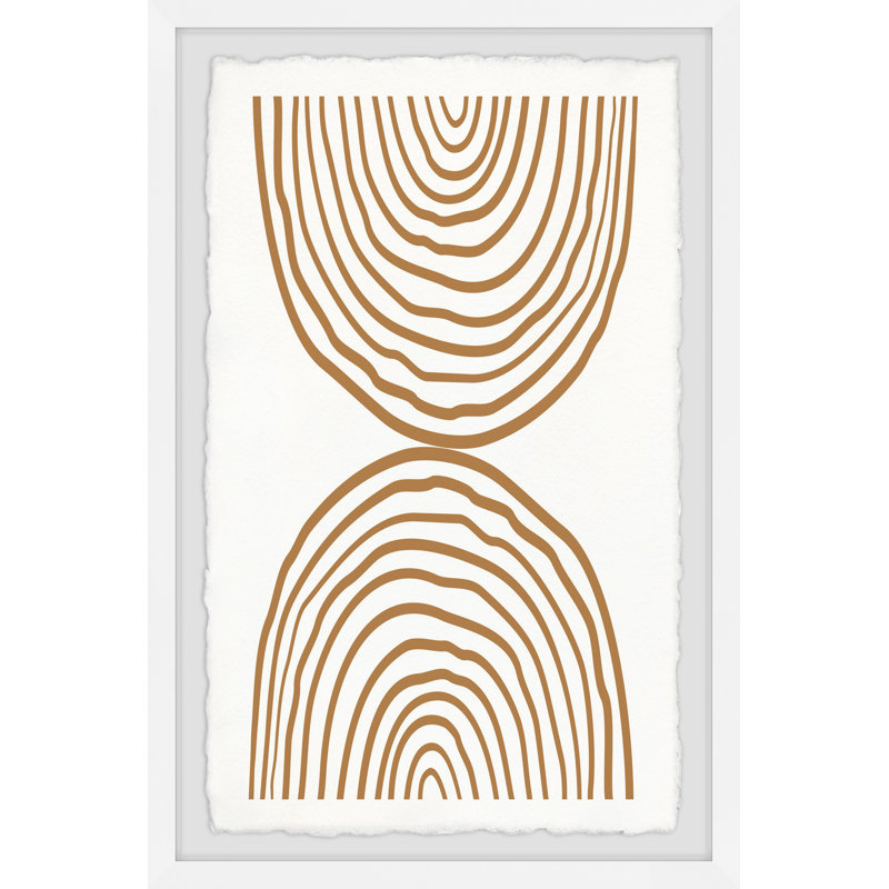 Circles Meet - Single Picture Frame Painting, 61cm H x 41cm W x 3.81cm D