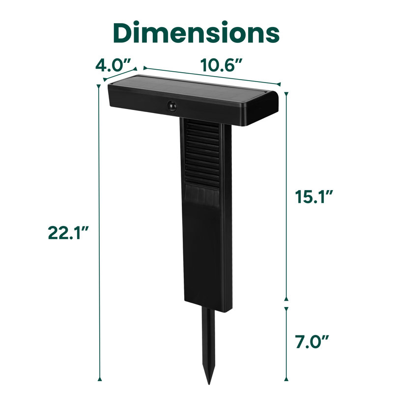 Outdoor T-Shaped Solar Pathlight With Motion Sensor