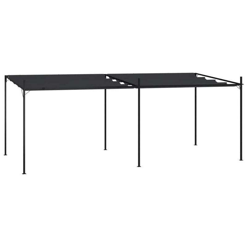 Terlton 6 x 3m Iron Patio Gazebo, Anthracite