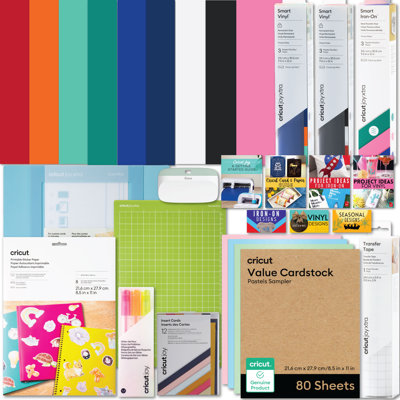 Cricut Ultimate All-in-one Vinyl Rolls, Materials & Accessories Bundle For Joy Xtra