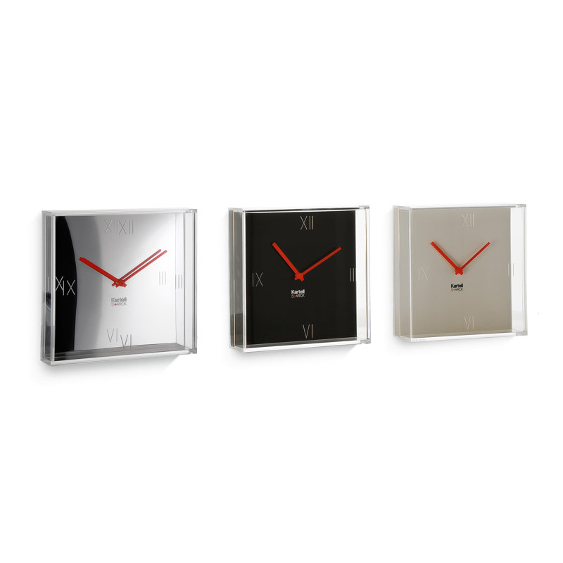 Metal Analog Wall Clock, Black