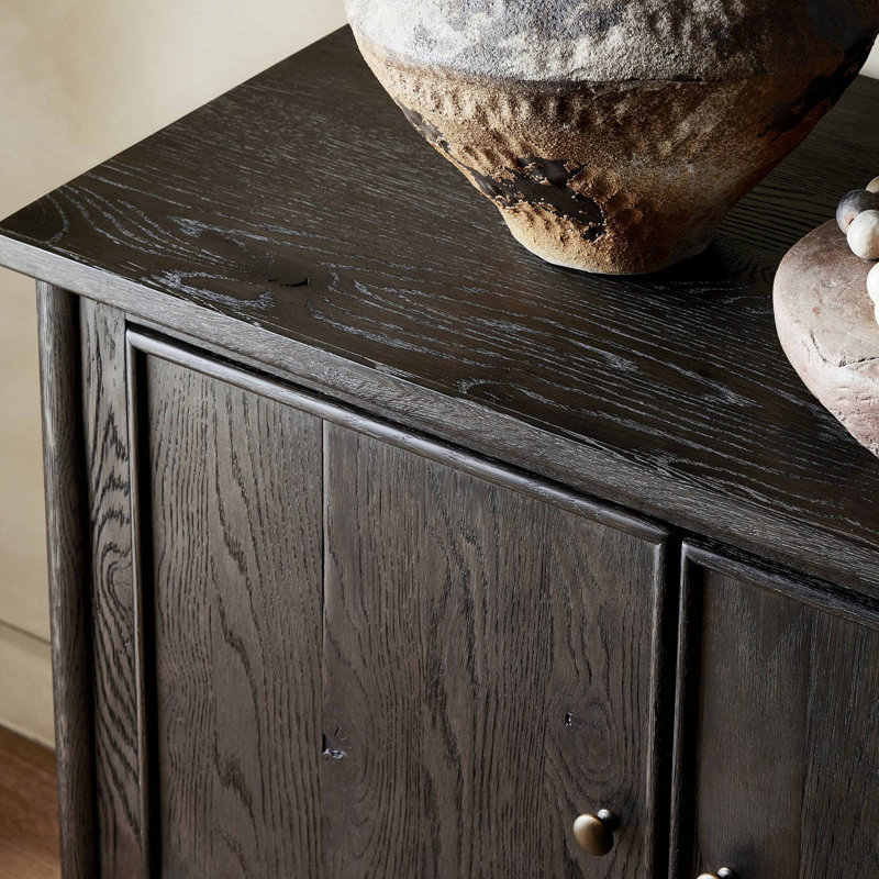 Bari Sideboard, Smoked Black Resawn Oak