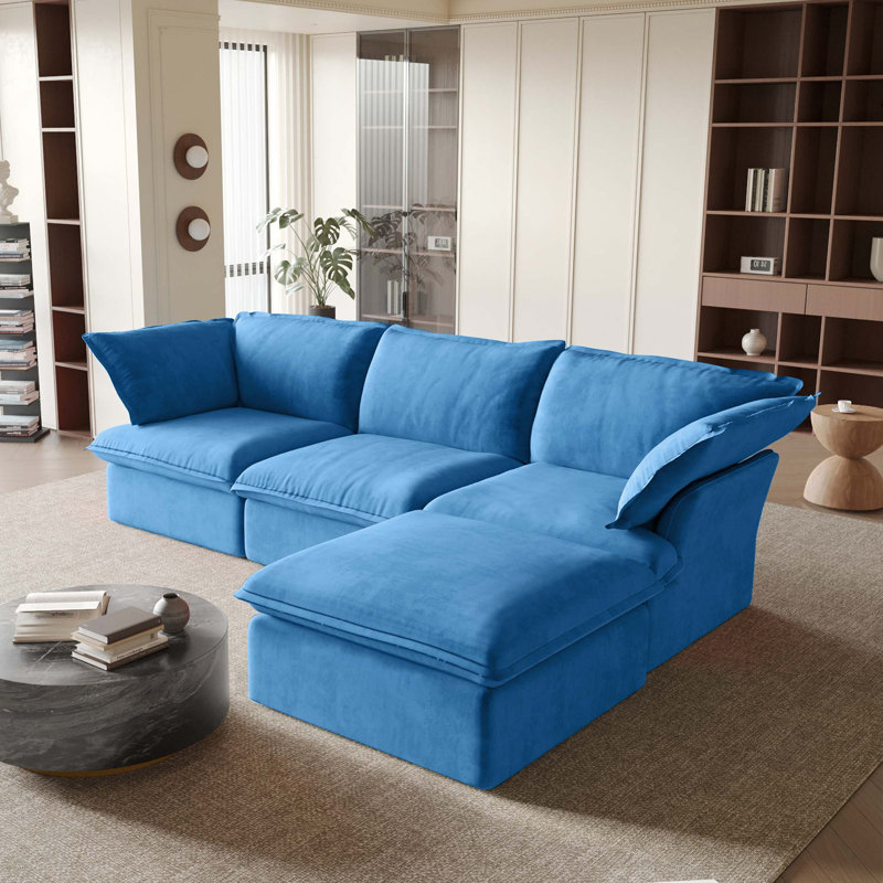 Canapé modulaire en velours Sky