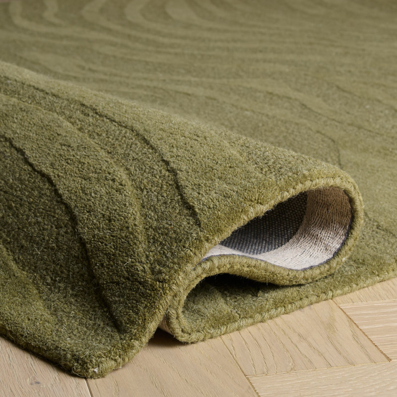Tapis d'intérieur en laine touffeté à la main Ebony, Rectangle 4pi x 6 pi