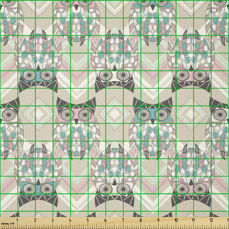Deriyah Ornaments Horizontal Zigzag Lines Multi-Purpose Fabric