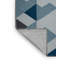 Tapis gris à carreaux lavable à la machine-503917809