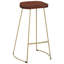 Tabouret en bois massif 30,7 po