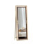 Miroir de luxe rectangulaire en métal doré Choi