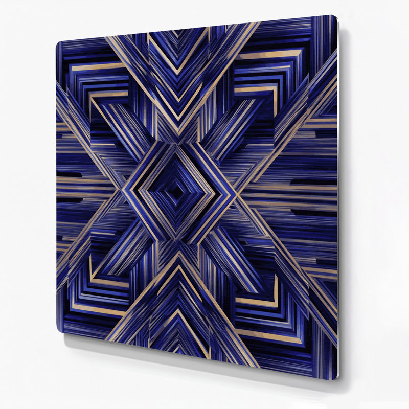 Art mural bleu op Op 82