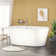 60'' Freestanding Gloss  Acrylic Soaking Bathtub With Toe-Tap Chrome Drain And Classic Slotted Overflow