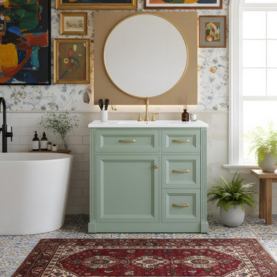 Meuble-lavabo 36 po avec lavabo et rangement