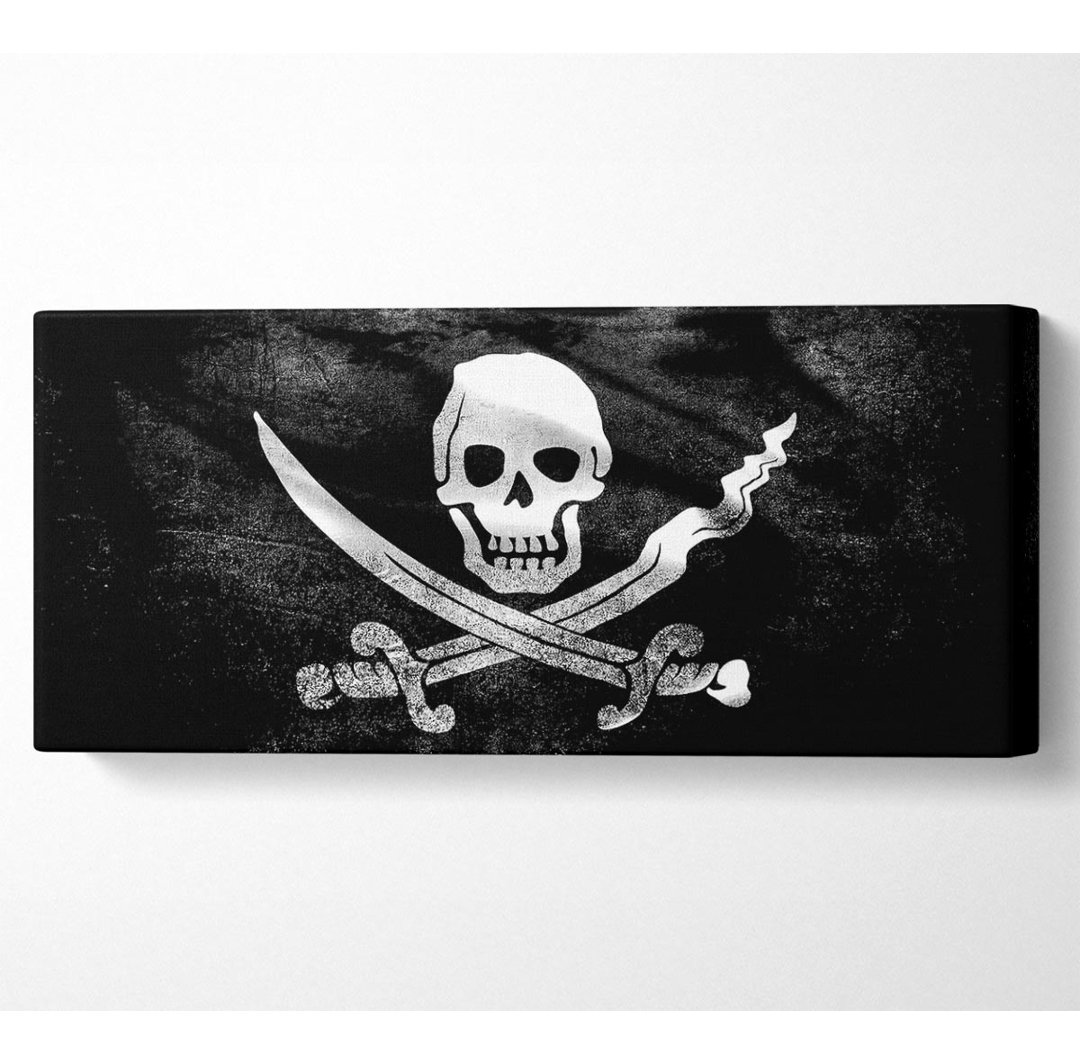 Skull and Crossbone - Panoramakunstdrucke auf Leinwand - Wrapped Canvas