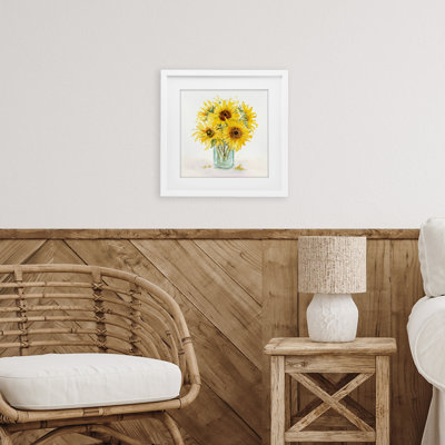 «Warm Yellow Sunflower Bouquet», impression par Patti Bishop