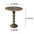 Lurene 22 Inch Round Side End Table - Cast Aluminum With Hammered Texture For Small Places-1346318451