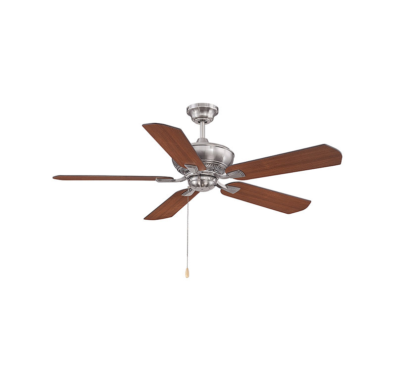 Ventilateur de plafond 5 lames Evansburg, Étain brossé