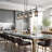 Baconton 45.3" W 5-Light Dimmable Linear Pendant with Crystal Accents