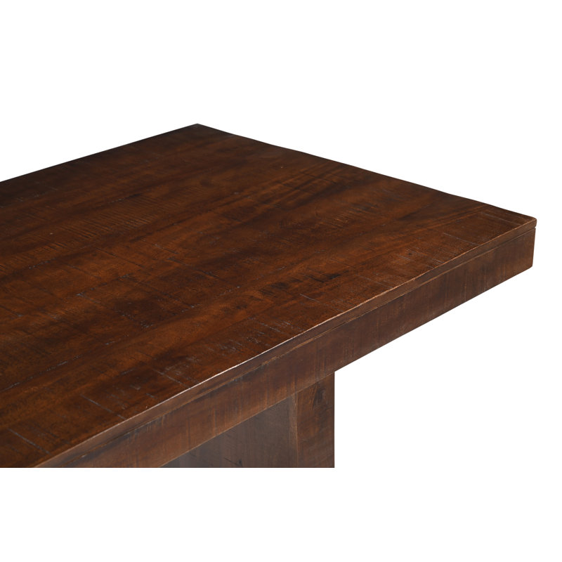 Solid Mango Wood Dining Table - 80"