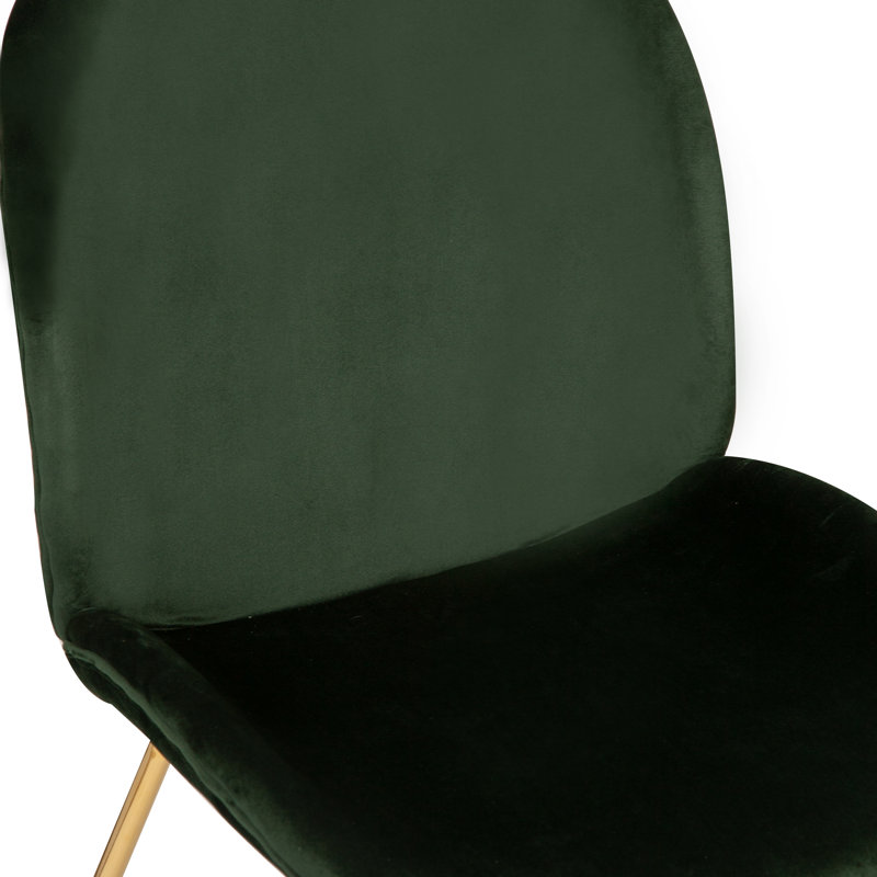 Wintershoven 121.9cm H Velvet Upholstered Side Chair, Green