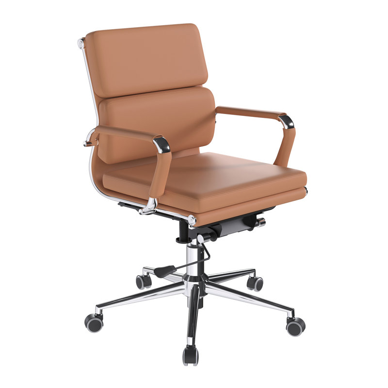 Bisente Leather - Bonded Office Chair, Brown