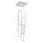 Modern 6-Ring Rectangle Chandelier Led Long Chandeliers for Foyer High Ceiling 