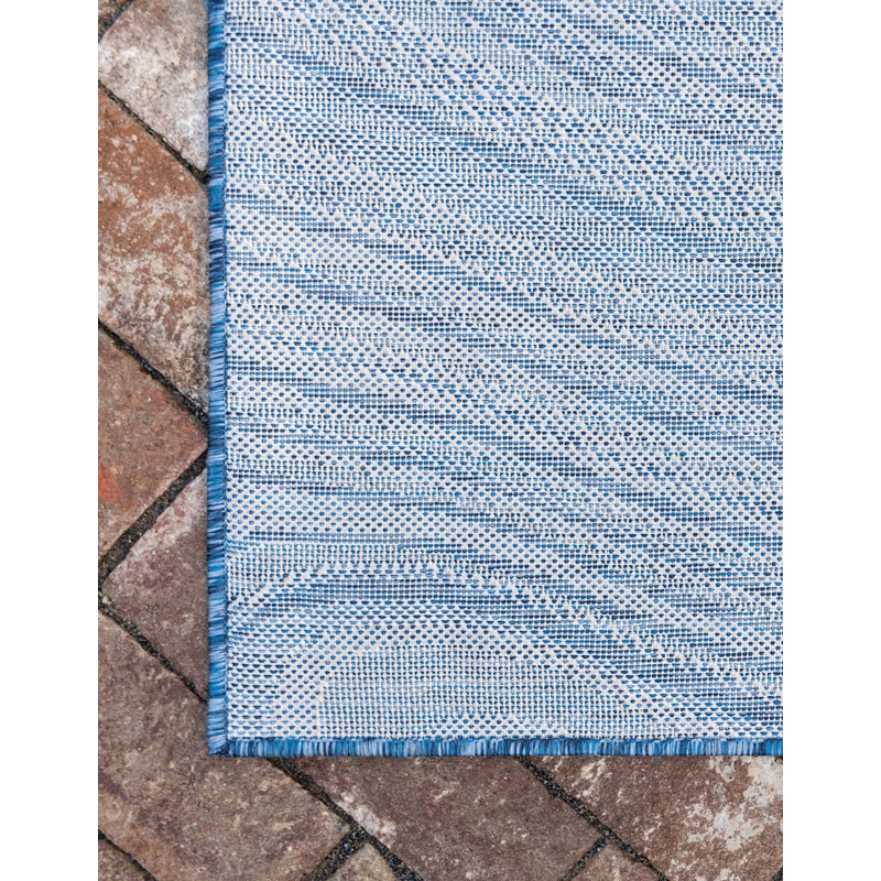 Tapis d'extérieur couleur iris couleur bord de lac, Rectangle 7 pi x 10 pi