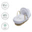 Moses Basket with Bedding with Mattress