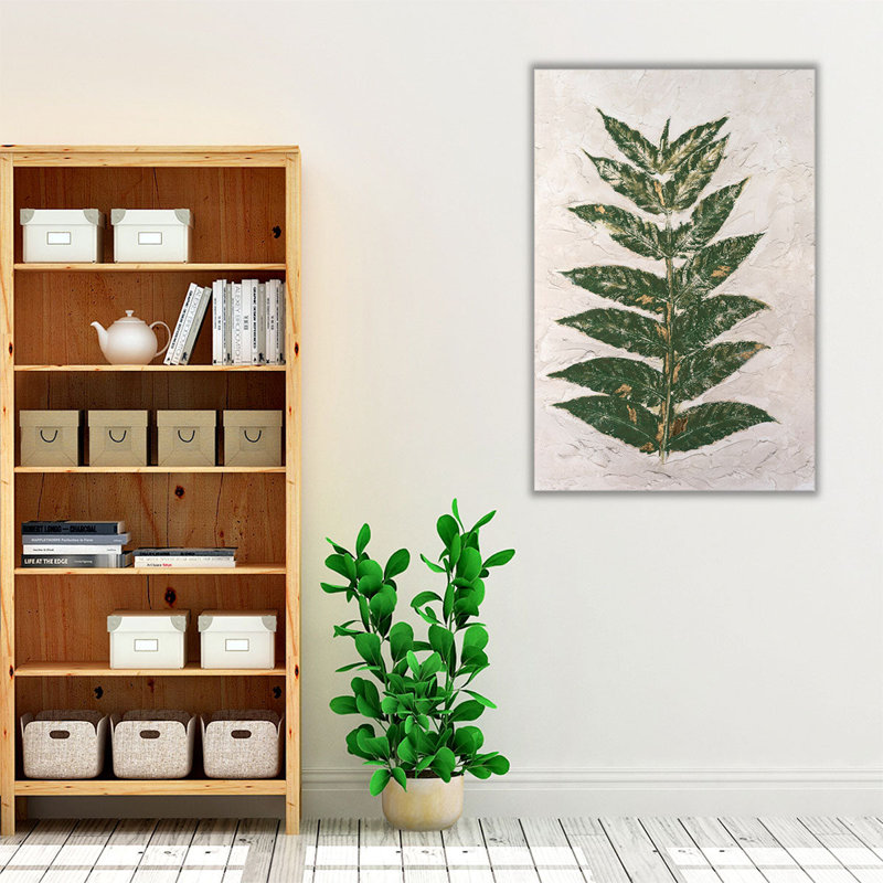 Fresco Frond I - reproduction d'art sur toile, H 30 po x l 20 po