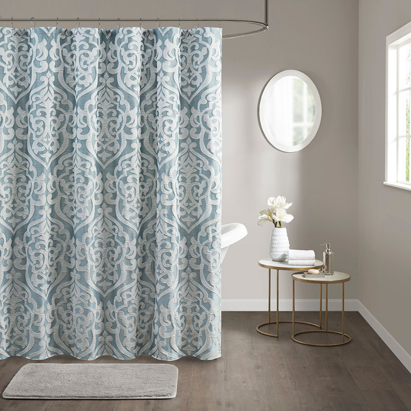 Rideau de douche tendance en taupe 72 x 72 po