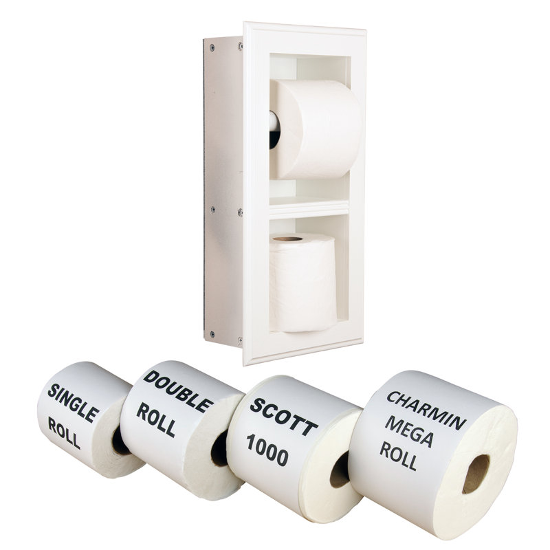 Porte-papier hygiénique Butler, Émail blanc