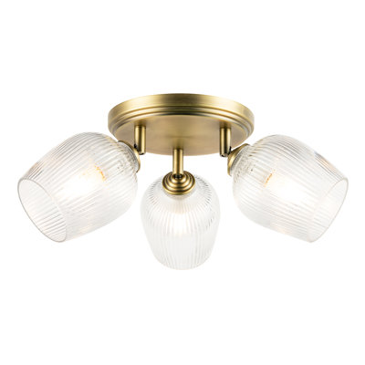 Glass Semi Flush Mount