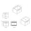 Base de meuble-lavabo 24 po (lavabo non inclus)