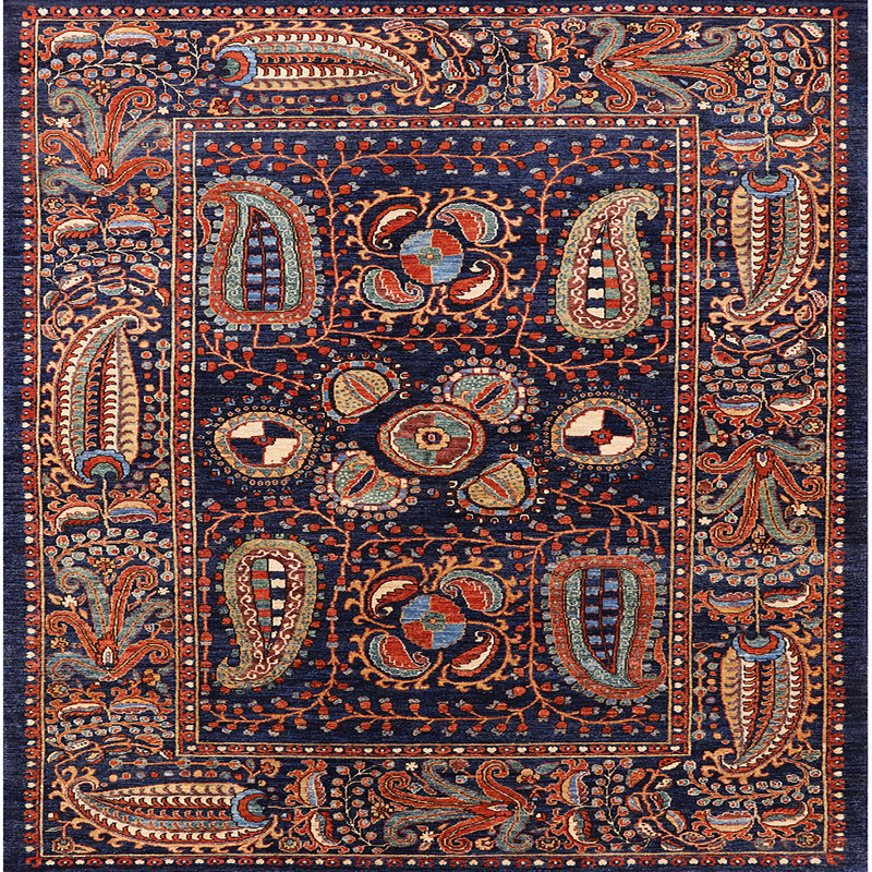 Paisley Indoor Rug, Square 3'