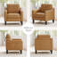 Mid-Century Accent Chair, Solid Wood Frame, Removable Cushions, Living Room Armchair-1374455130-1360155825