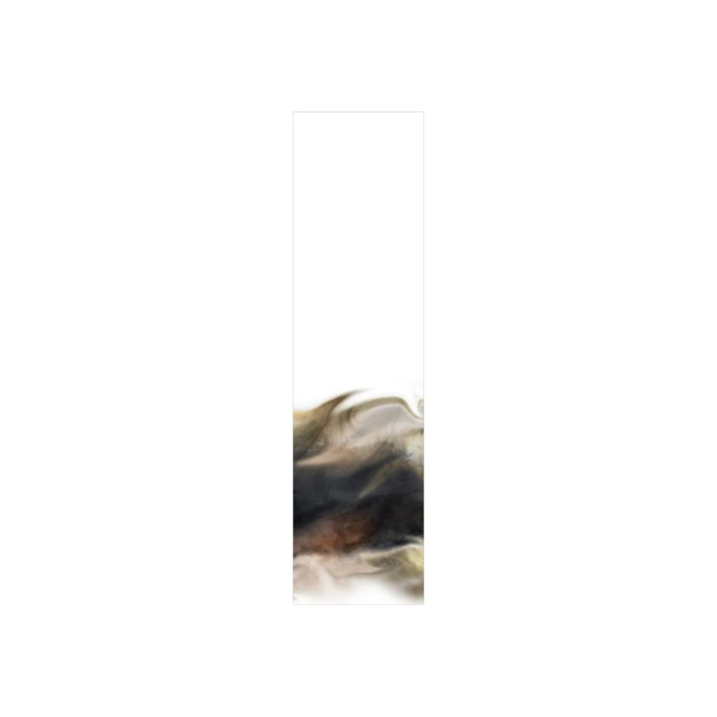 «Fluid Lining I» par Guseul Park - reproduction d'art, Couche de verre, H 90 po x l 24 po x P 1,5 po
