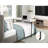 Multipurpose Over The Bed Desk With Adjustable Height, Metal Legs With Casters, Overbed Table 1Pc, Laptop Table For Bed, Breakfast Table-1041291834