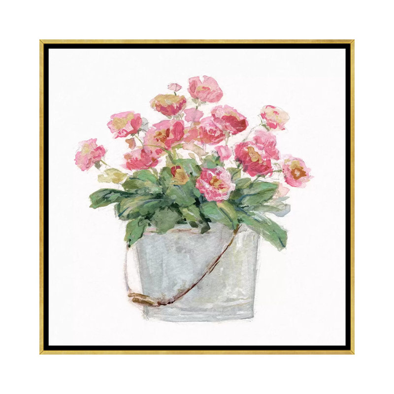 «Country Bluch III» par Sally Swatland - reproduction d'art, Gold Framed, Pas de tapis, H 18 po x l 18 po x 1,5 po