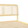 Blomquist Solid Wood Platform Bed with Rattan Inset Headboard