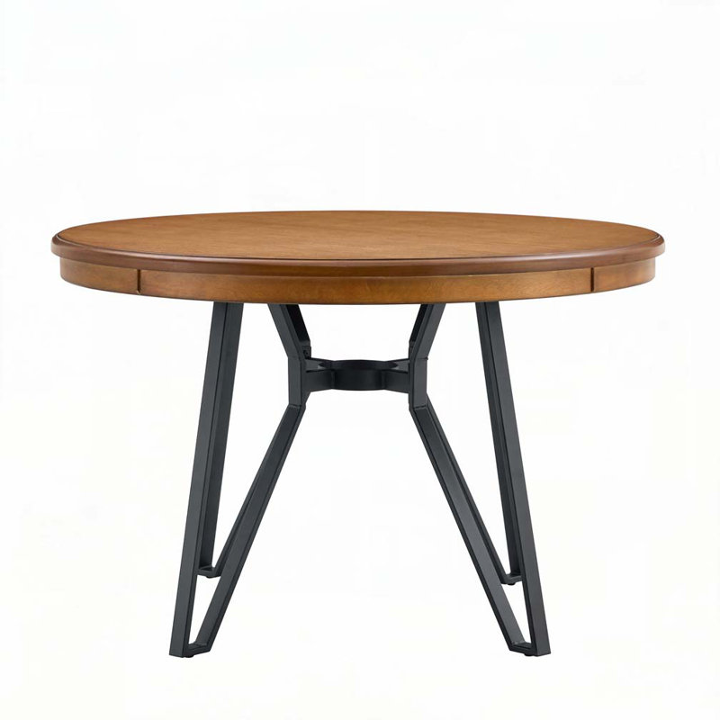 Round Dining Table, 30"H x 46.85"L x 46.85"W, Ash Brown