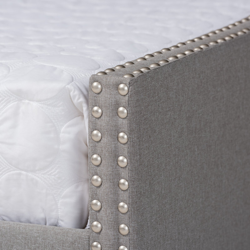 Weldon Upholstered Daybed, Light Gray, Queen